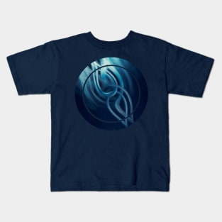 blue fire - abstract digital artwork Kids T-Shirt